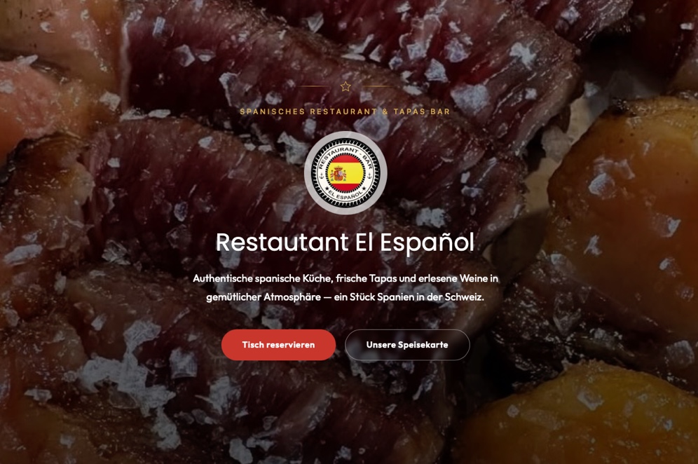 El Español Restaurant Website Buchs SG